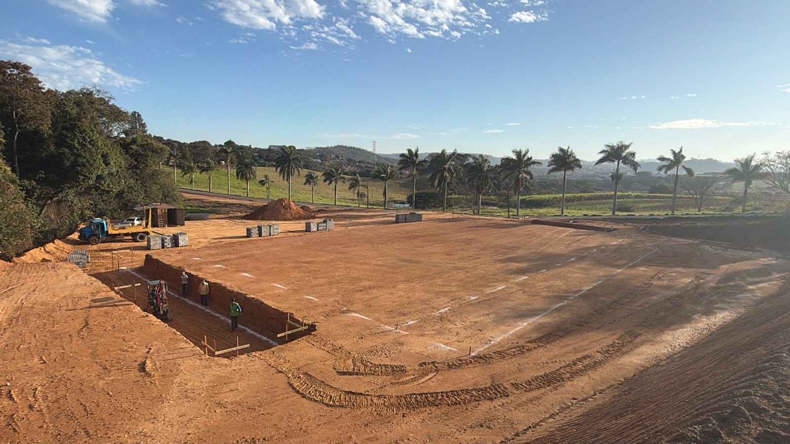 Galpão Industrial Arrozeira — Terraplanagem e fundações