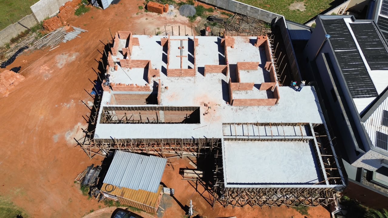 Casa Brise · Res. Macaúbas — Implantação vista de topo